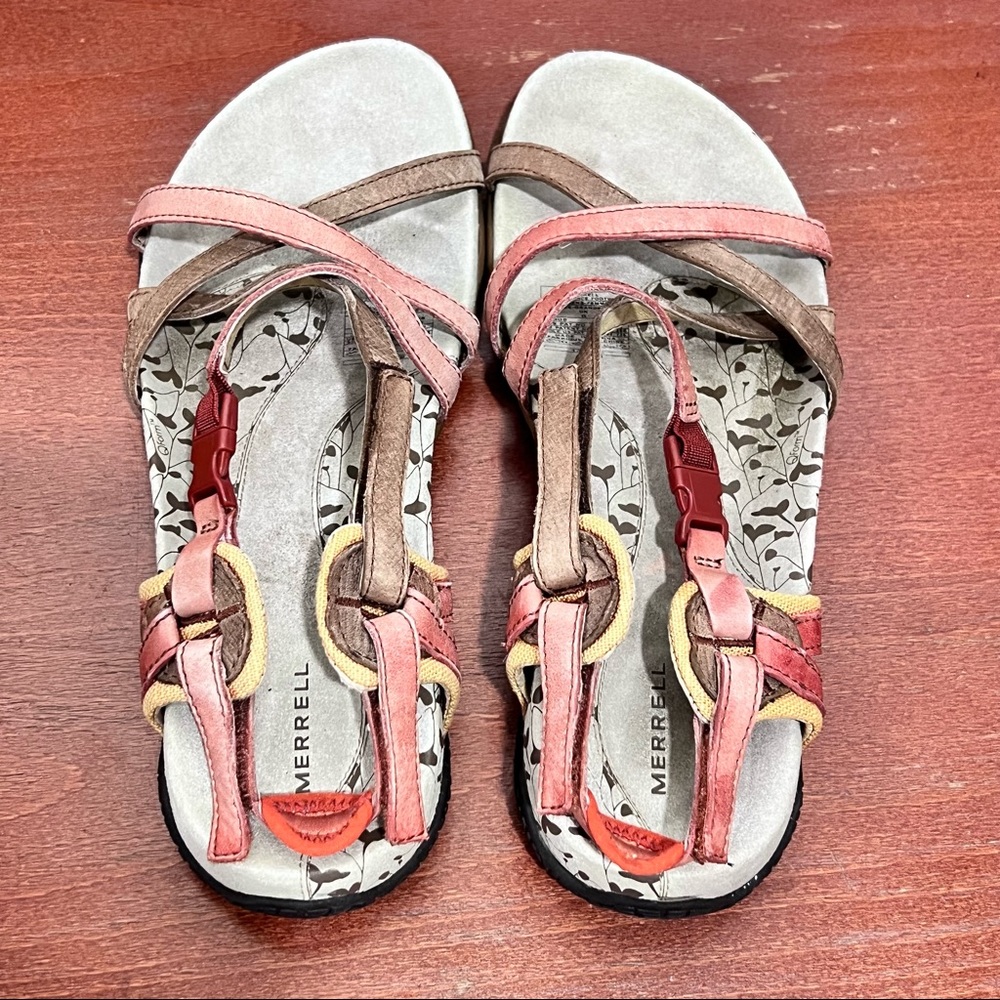 Merrell womens strap buckle closure outdoor sandals size 8